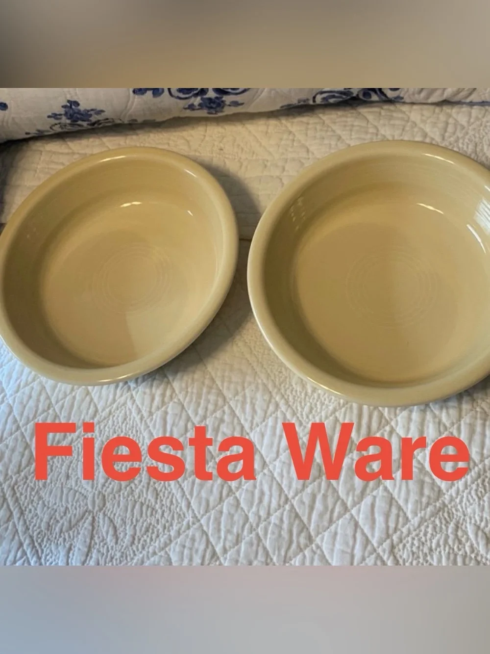 Fiesta Ware | Set of 2 Bowls | Yellow